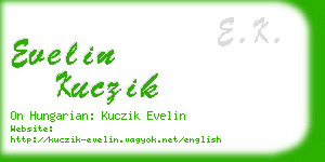 evelin kuczik business card